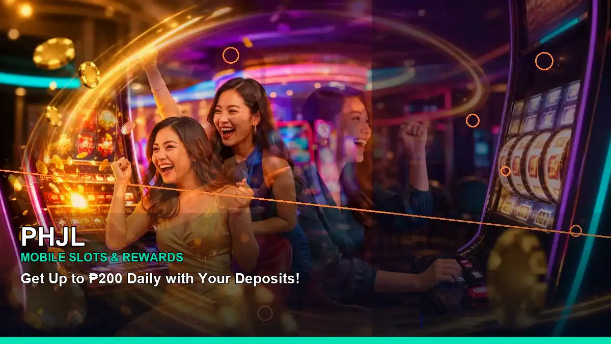 PHJL casino cashback rewards in a dynamic diagonal layout for Philippine players