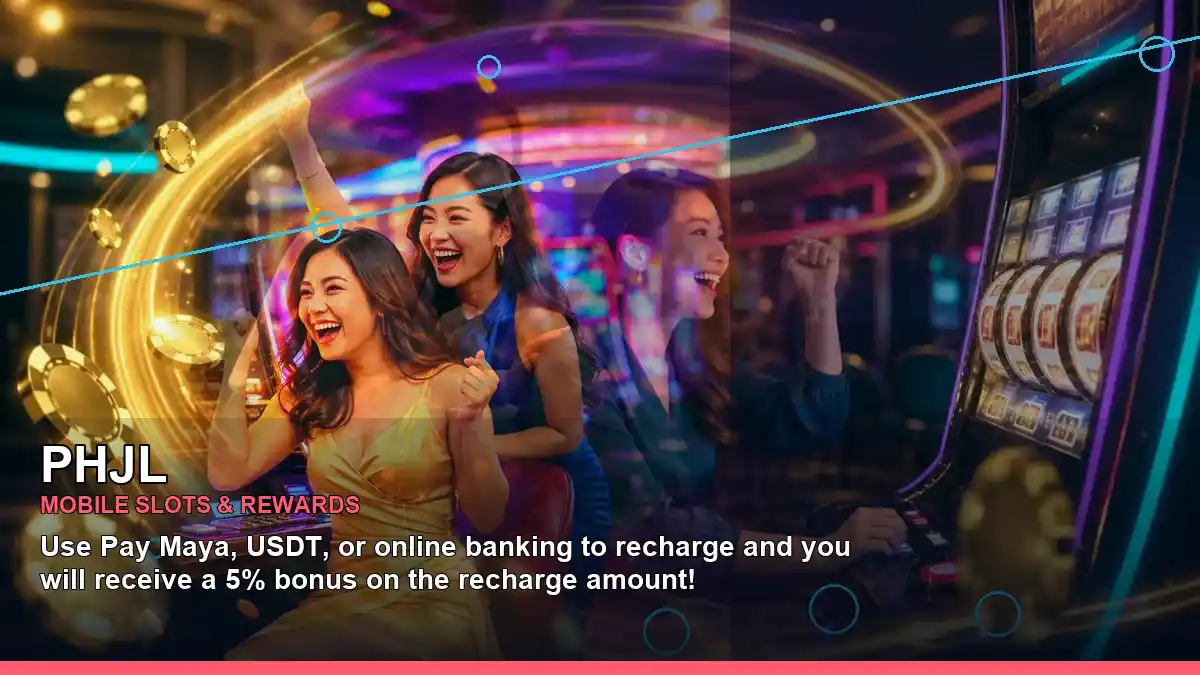 PHJL online slot games featuring a professional casino host in a dynamic diagonal composition