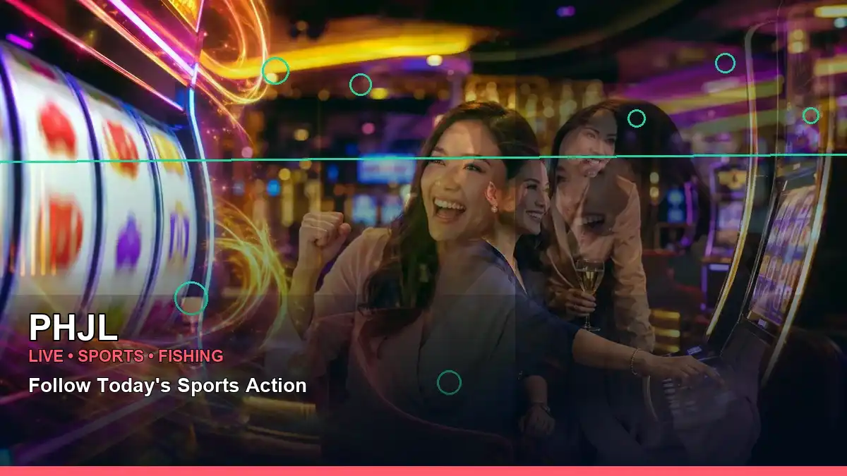 Philippine sports guide featuring mobile access and an adult Filipino host in a right-diagonal layout